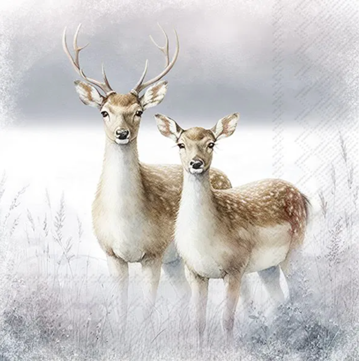 Serviett lunch magic winter deers