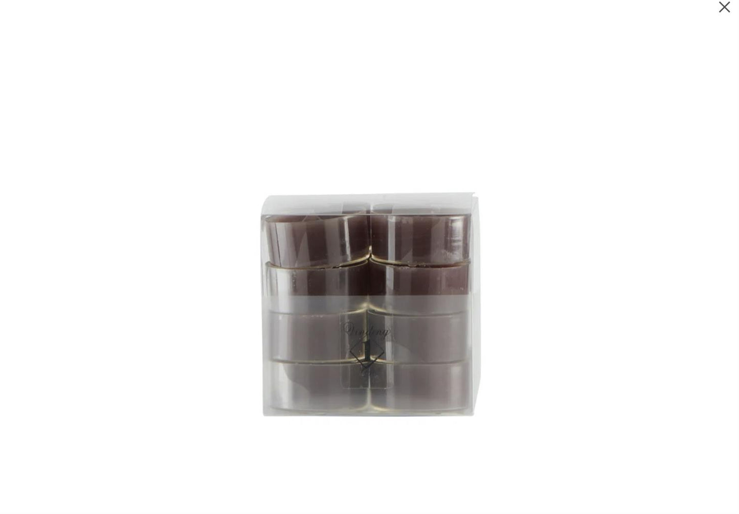 Tealights Grey-brown 16 pcs