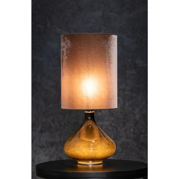 Flavia lampeskjerm Taupe velur 30x40 cm