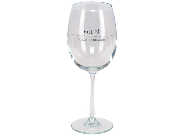 Vinglass Fyll på...er halvtomt 480 ml