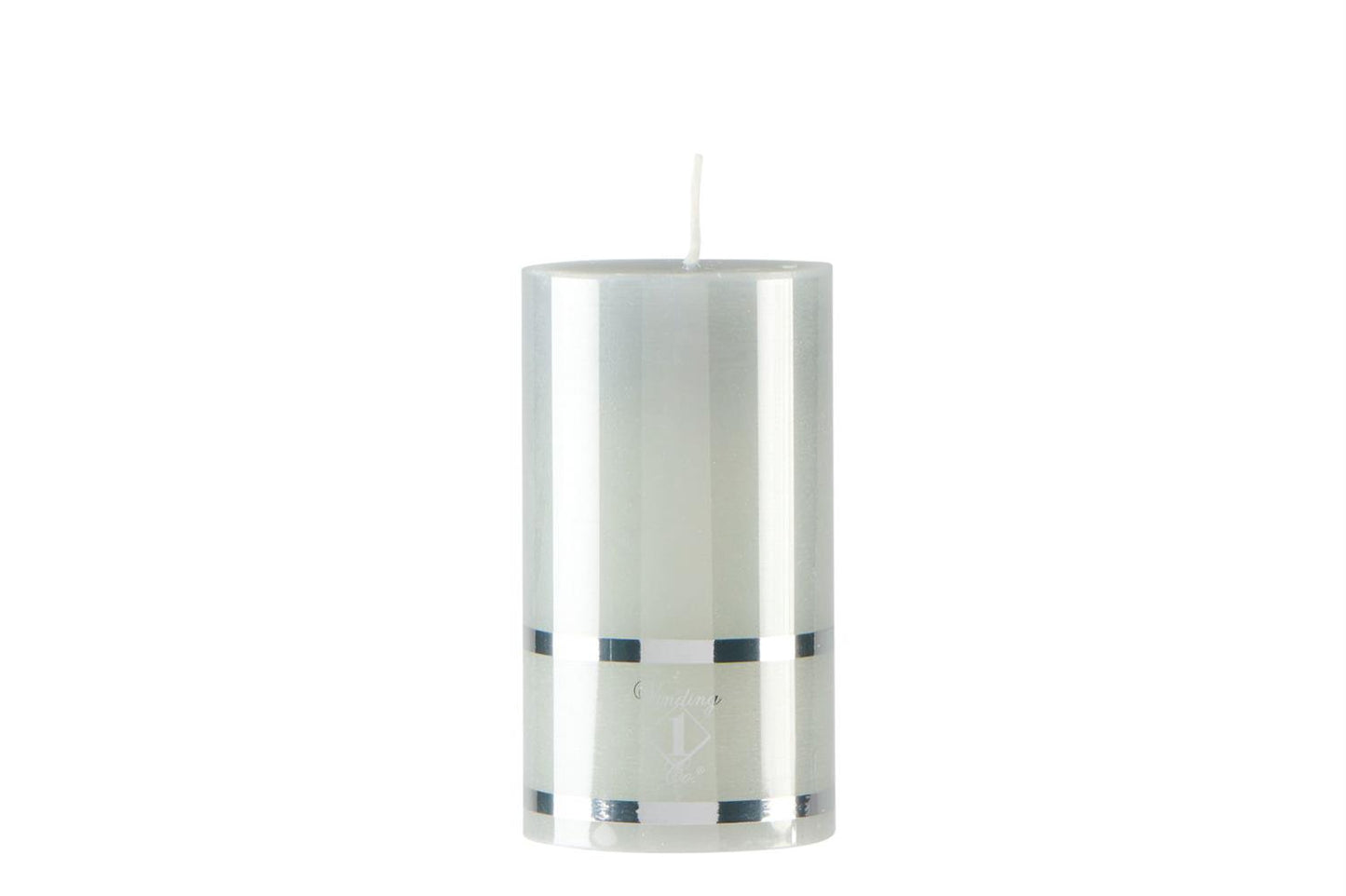 Pillar candle grey 7x8.5 cm