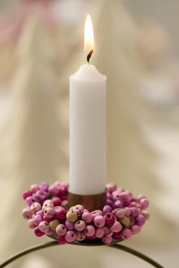 Lysmansjett lys rosa treperler