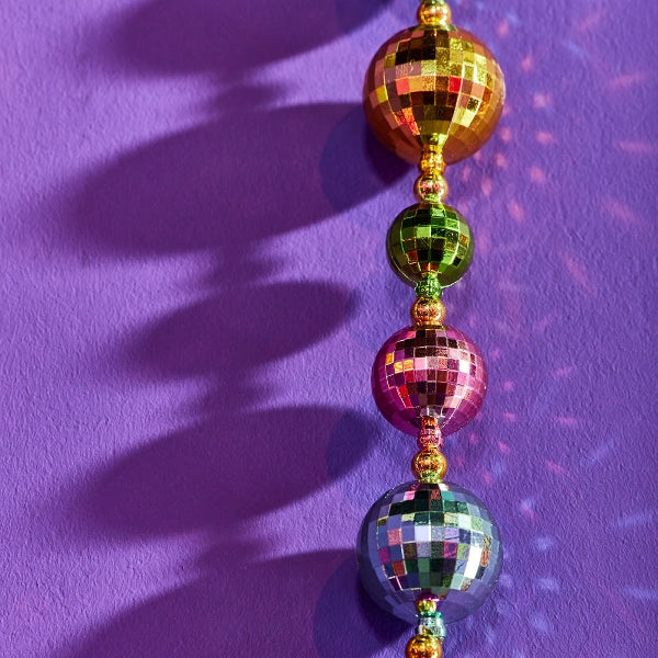 Garland Christmas baubles on a string 270 cm