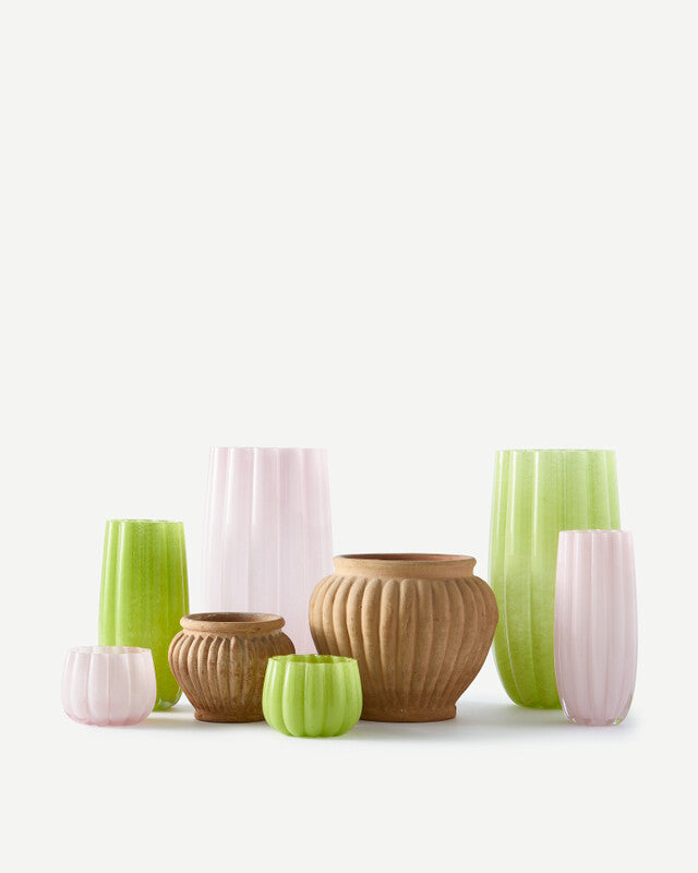 Melon vase green M