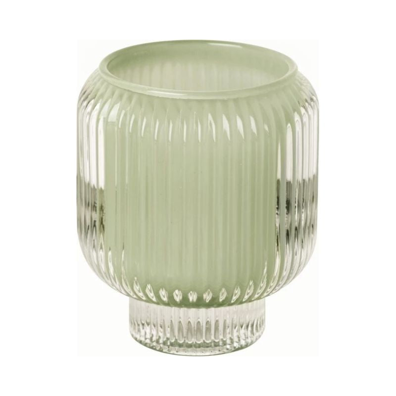 Tealight holder light green 8 cm