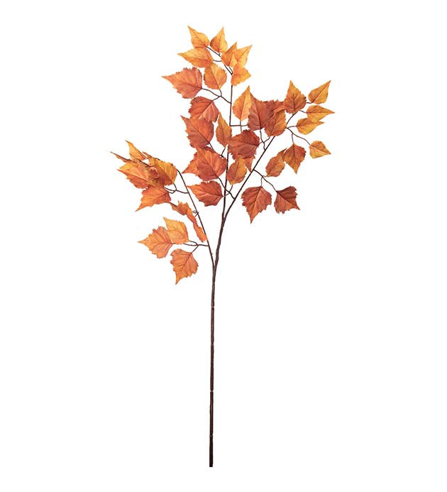 Birch branch orange 80 cm