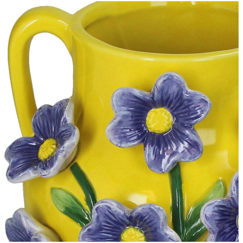 Vase blomst m/liten skade 25 cm