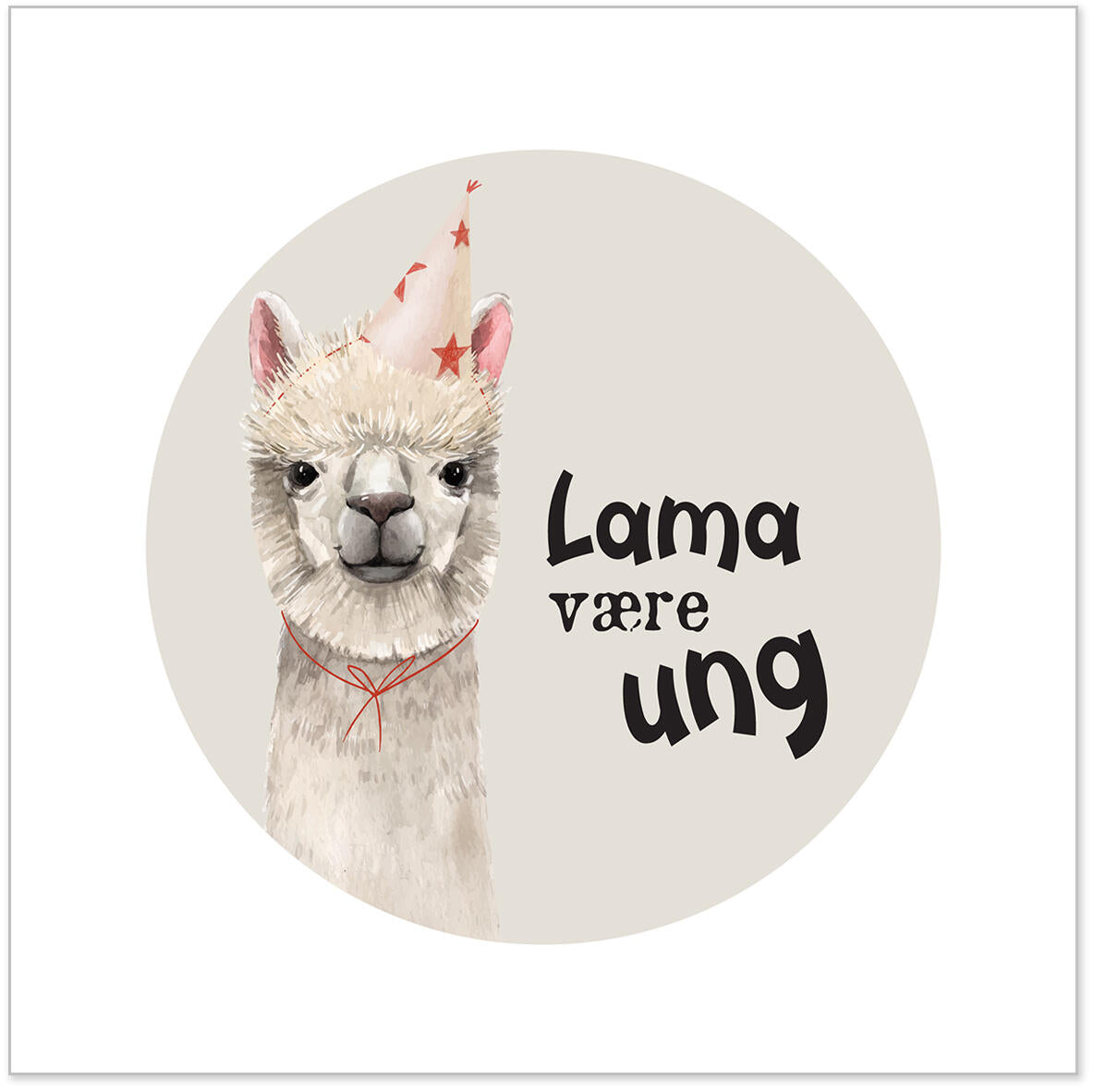 Napkin lunch llama