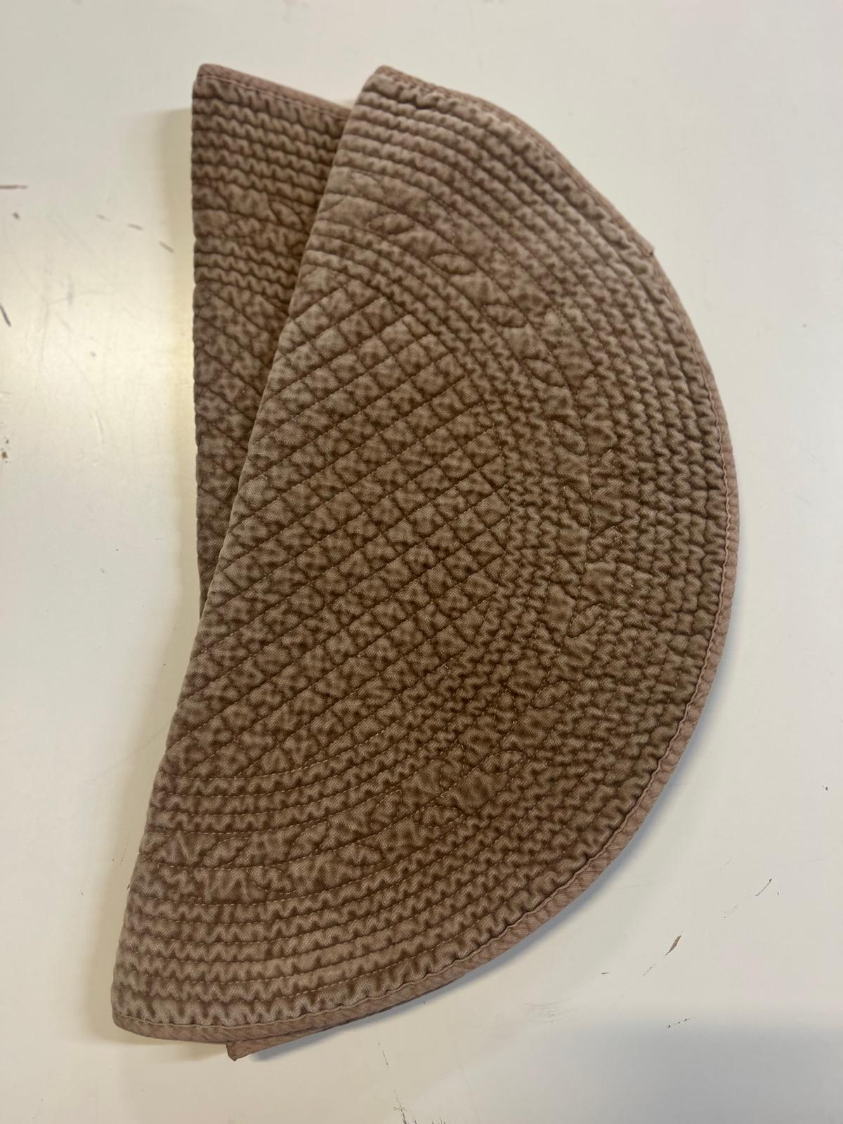 Spisebrikke Velour rund latte 40 cm