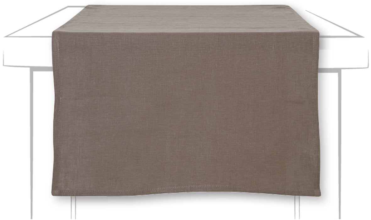 Løper lin brun 45x150 cm