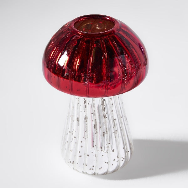 Mushroom vase red 13 cm