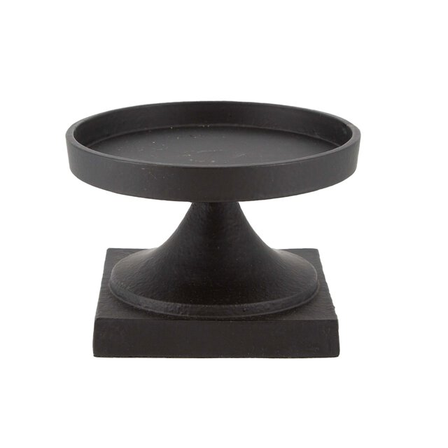 Porto Candlestick black 14x9 cm