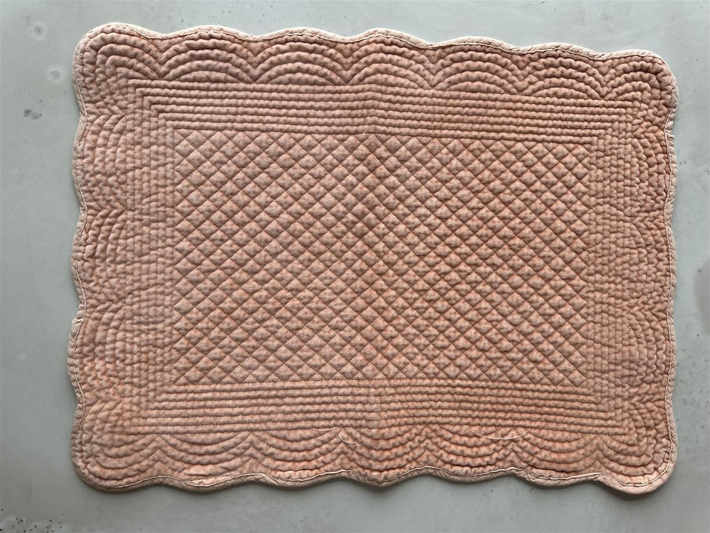 Spisebrikke bomull Peach