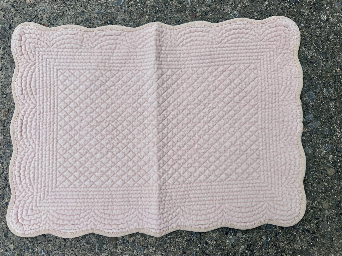Spisebrikke velour Powder Pink