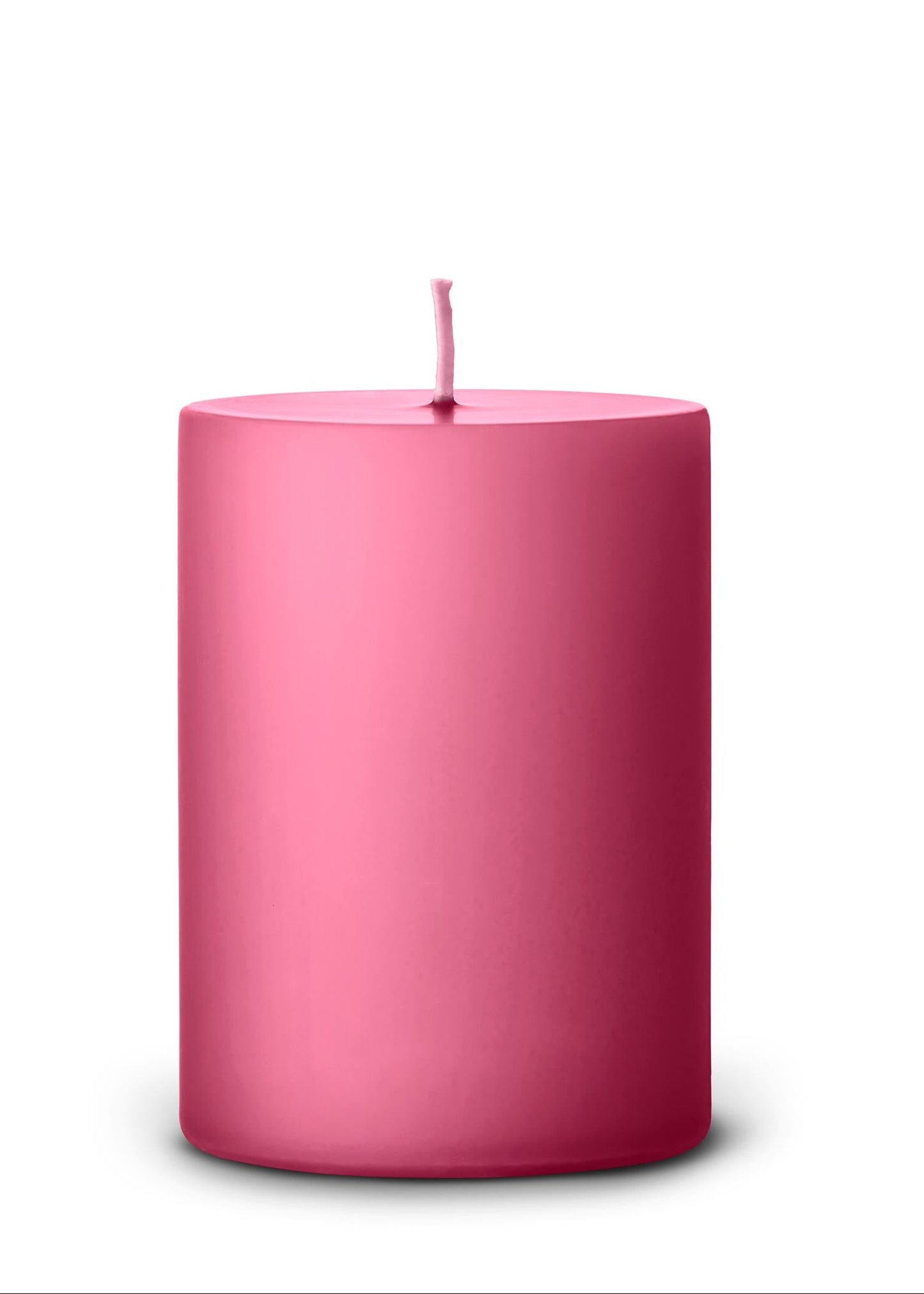 41 Clear Pink Pillar Candles 7x10 cm