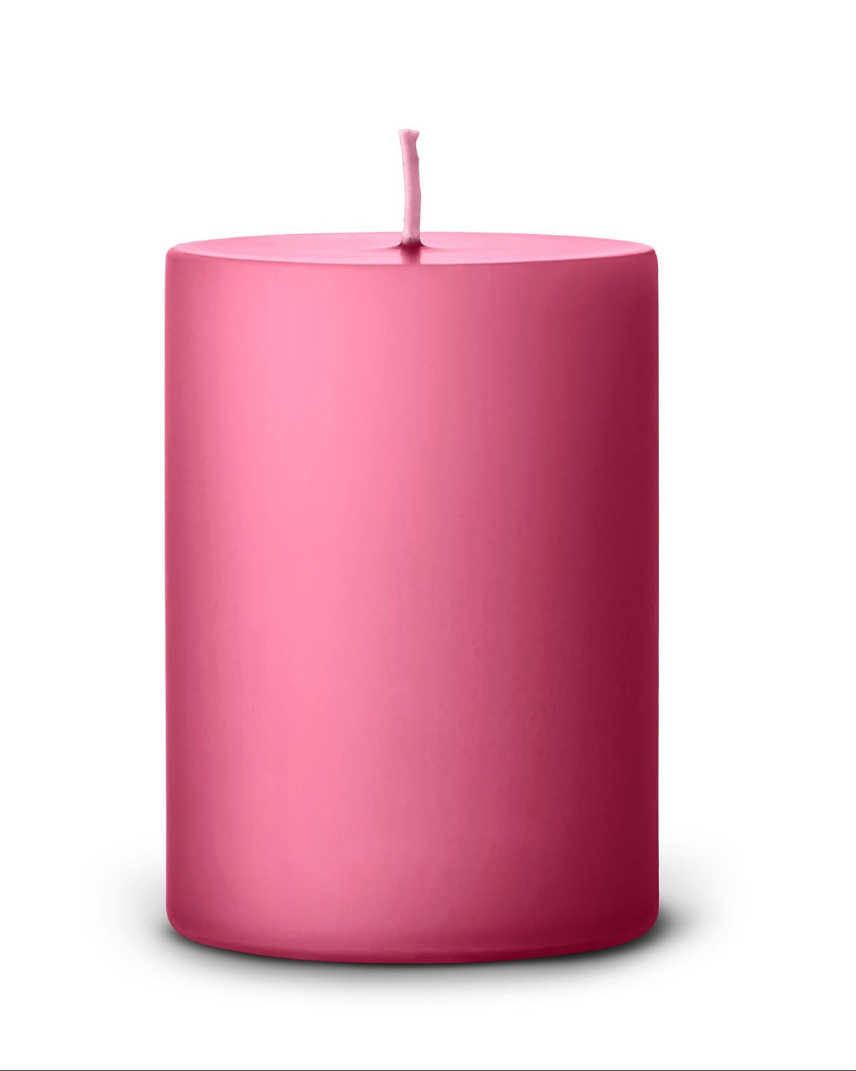 41 Clear Pink Pillar Candles 7x10 cm