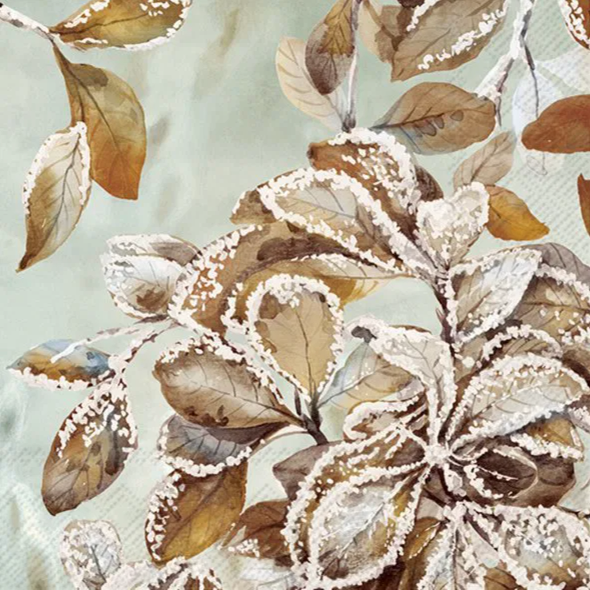 Serviett lunch frozen melody blue grey