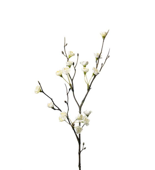 Flower sprig white 50 cm