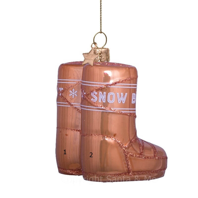 Christmas tree ornament Moon Boot Winter boots 7 cm