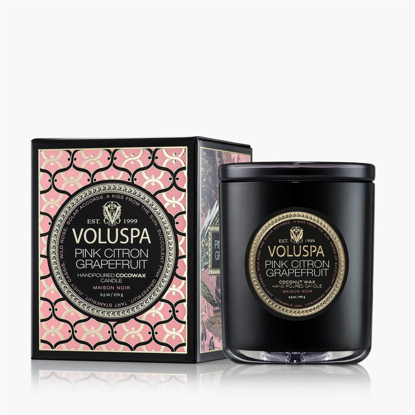 Pink Citron Grapefruit Classic Boxed Candle 60 Timer