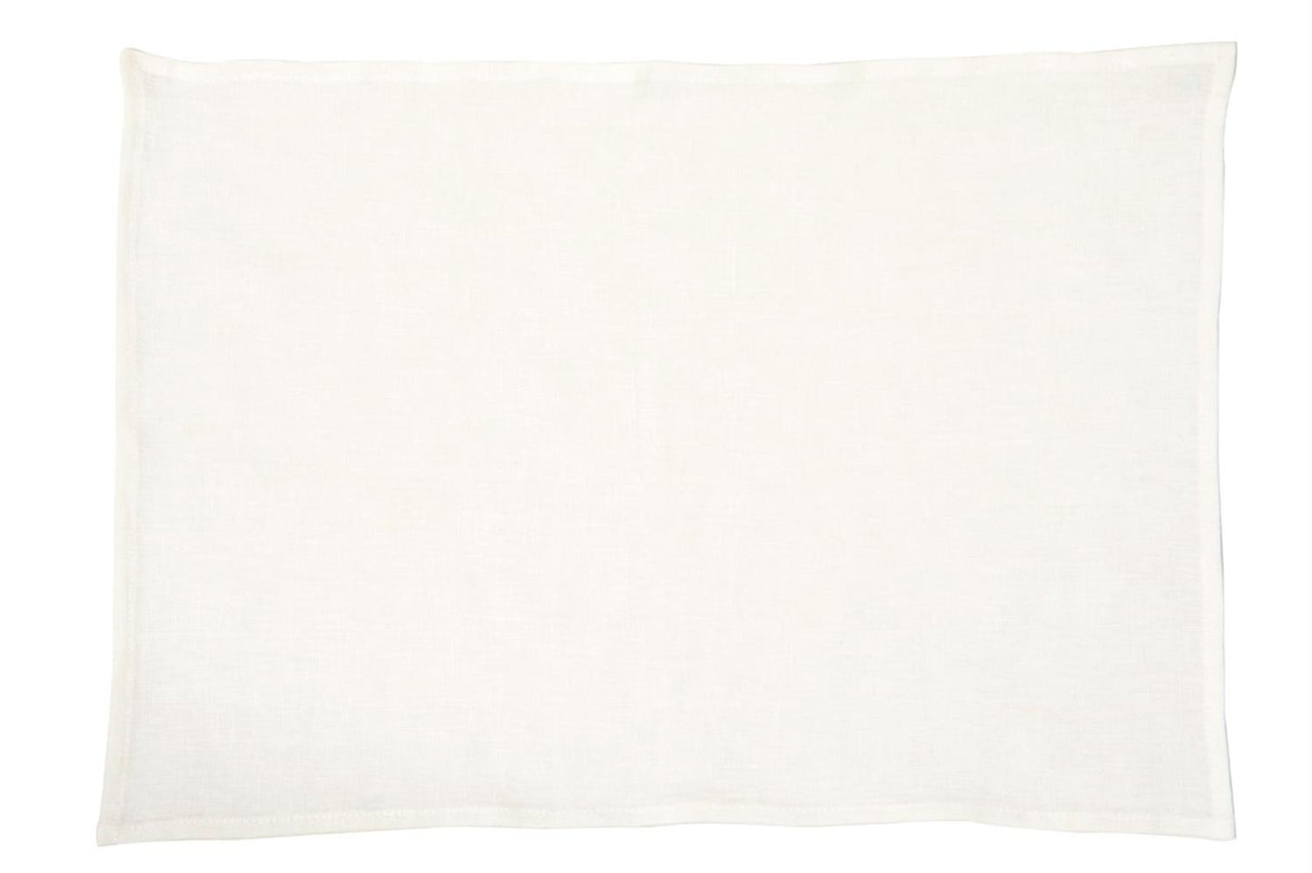 Spisebrikke lin hvit 33x48 cm