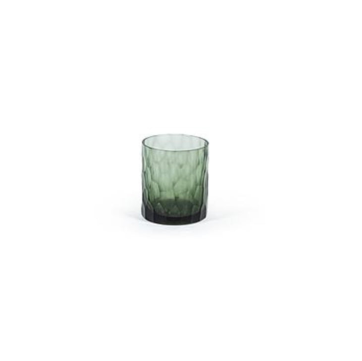 Tealight holder dark green 9 cm