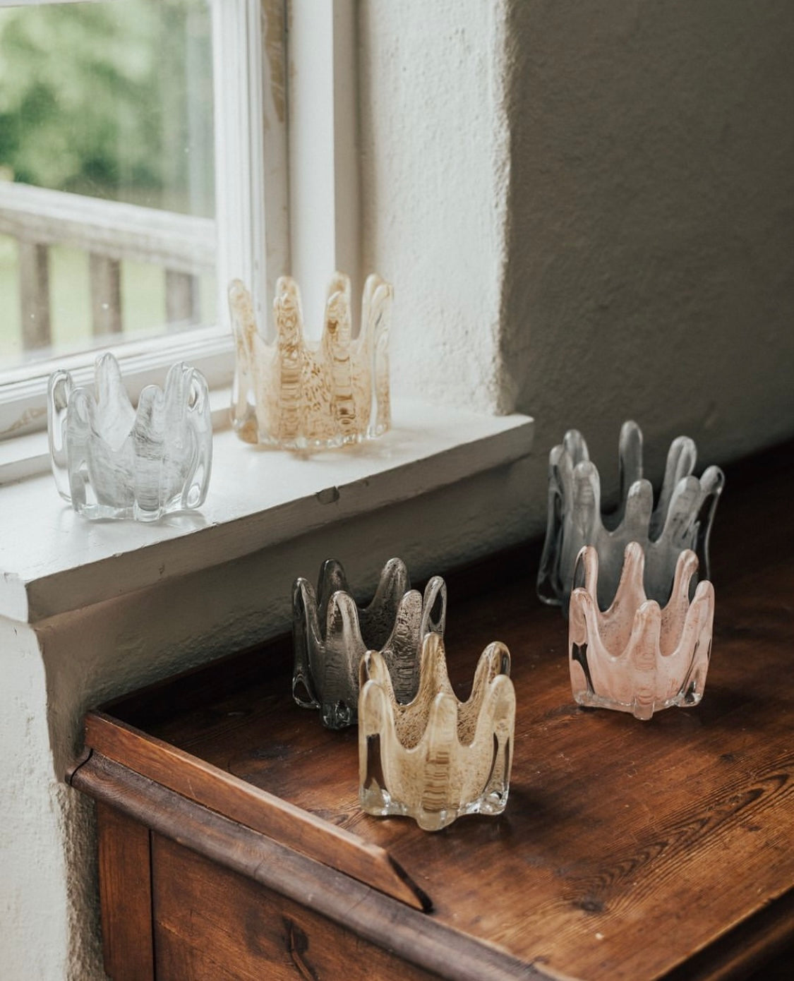 Telysholder Helix rosa 14 cm