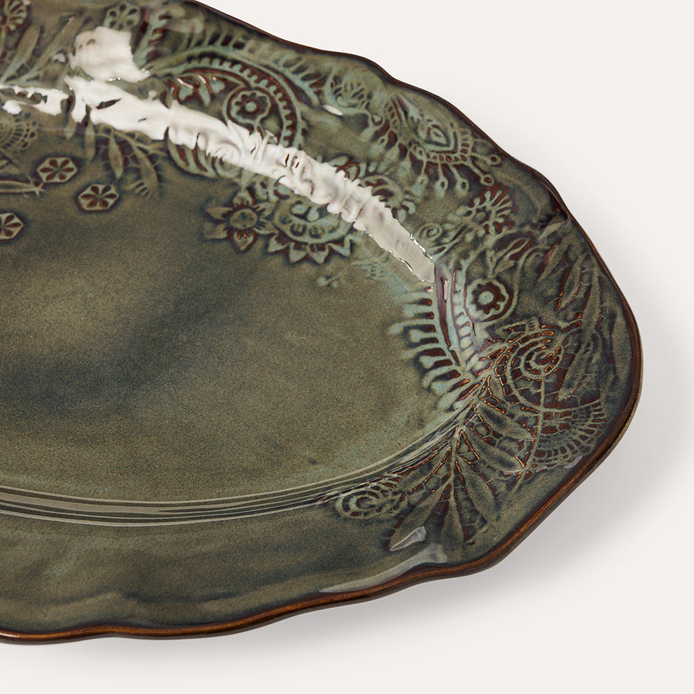 Serveringsfat ovalt 40x25 cm Fig
