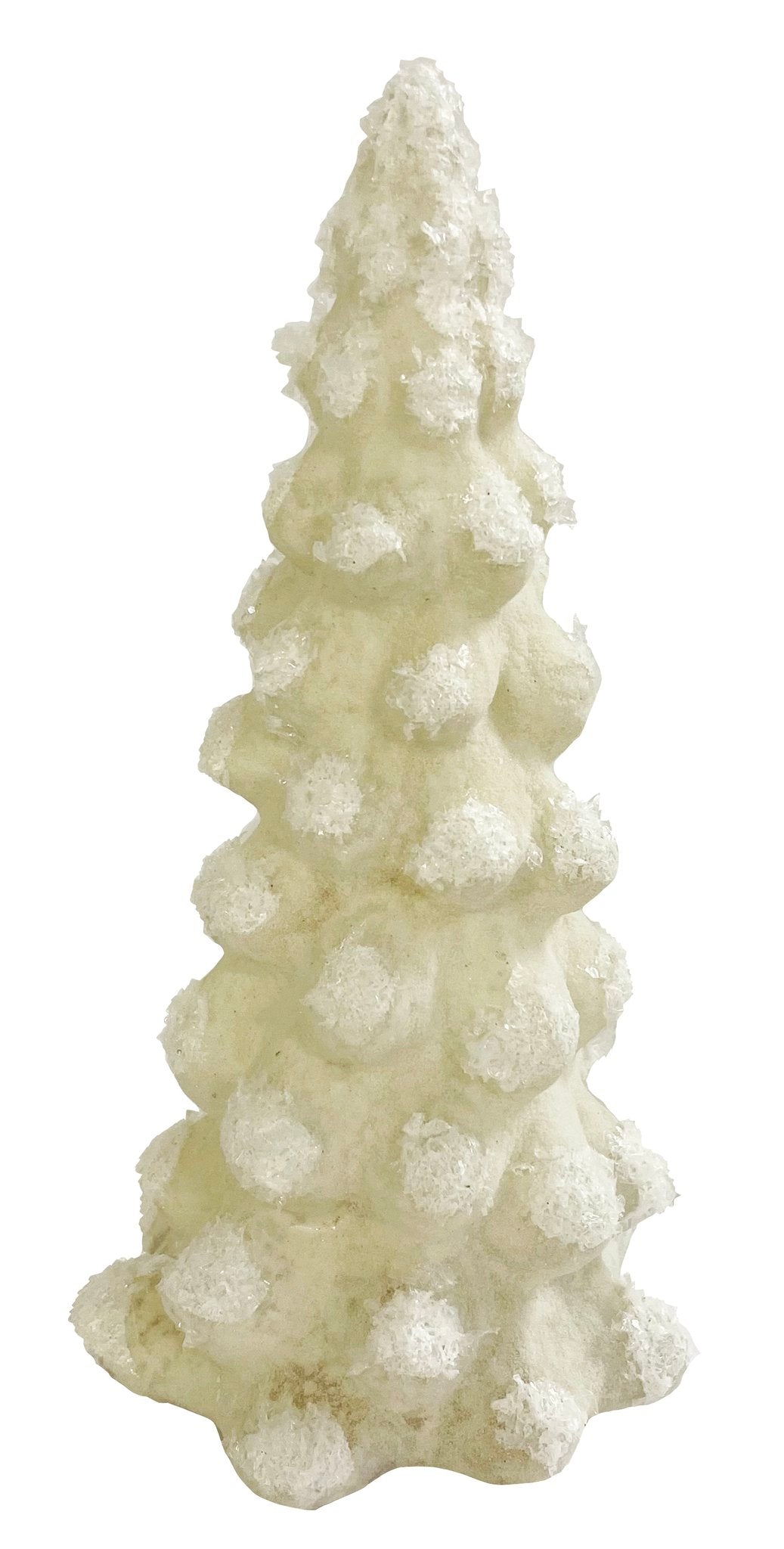 Christmas tree white with snow 20 cm