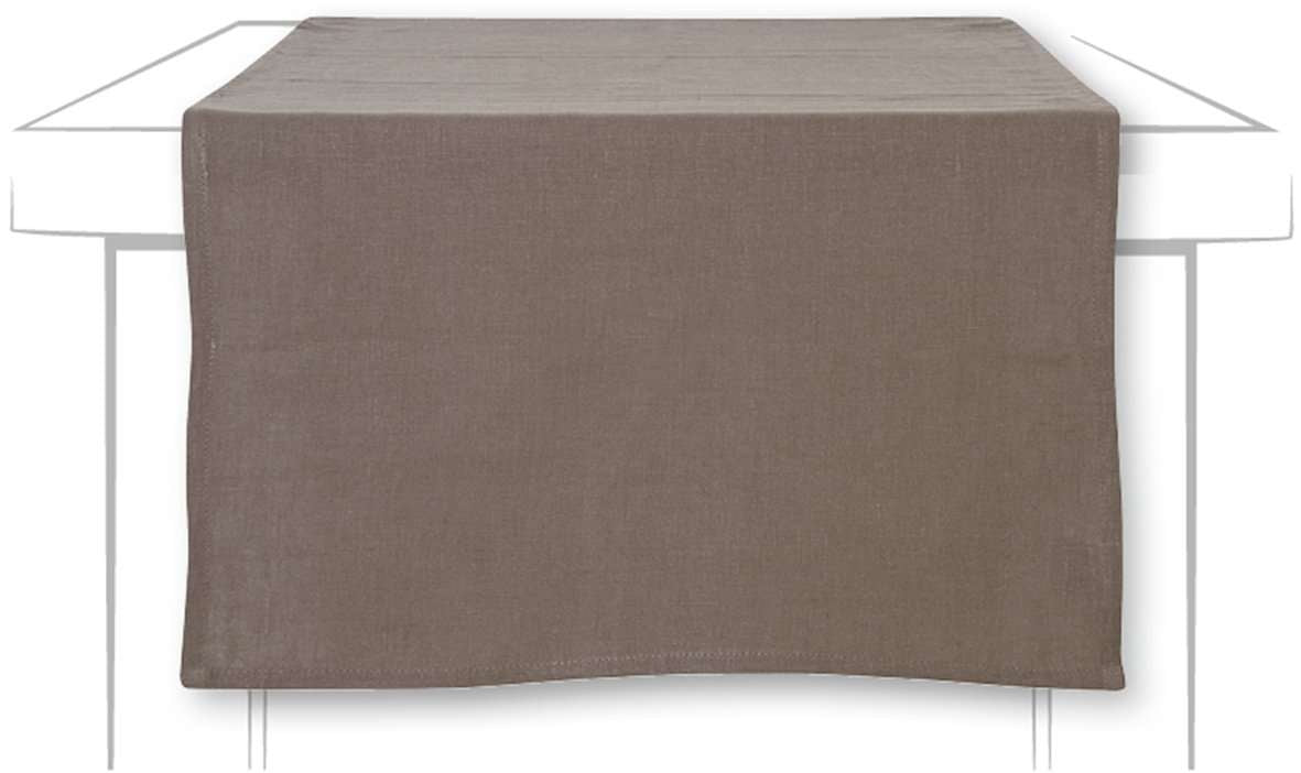 Løper lin brun 45x150 cm