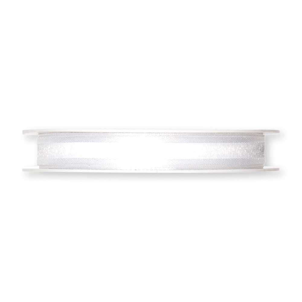 Dekorbånd organza Hvit 10 mm