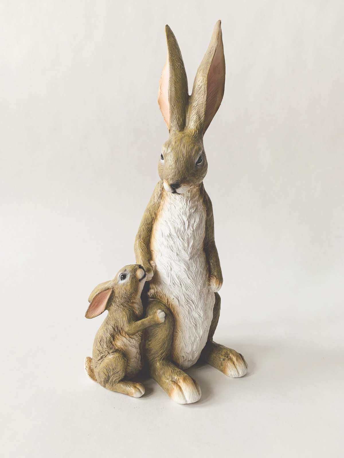 Kanin mor med barn 30 cm