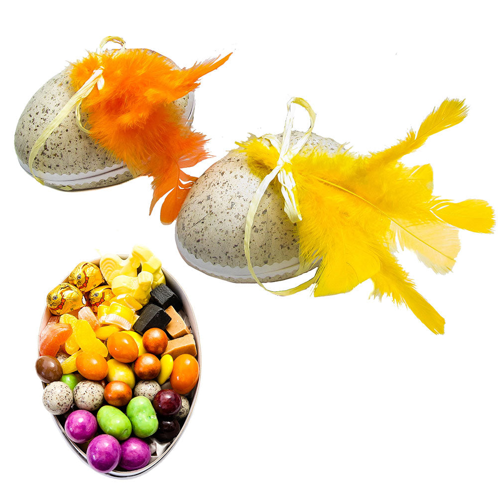 Aunt Clara Easter Egg w/feathers