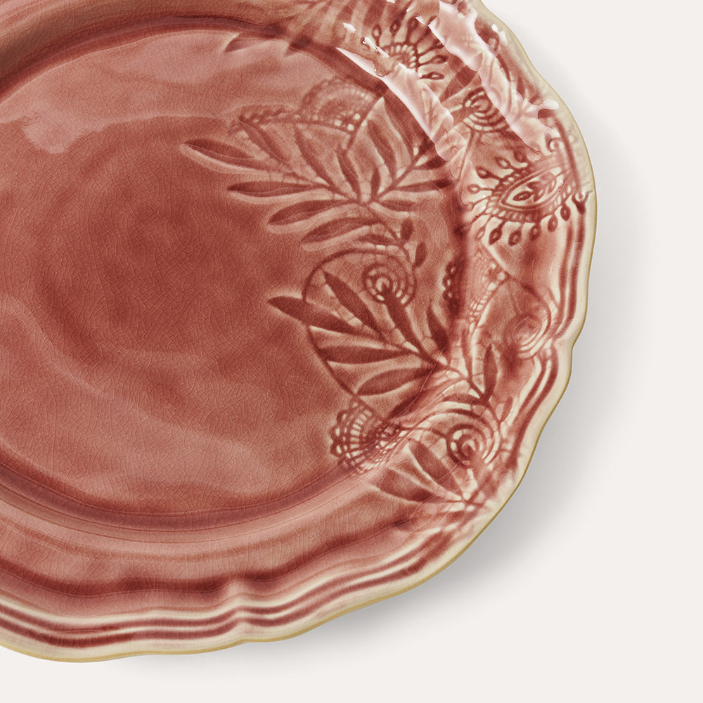 Plate 28 cm Old Rose