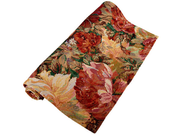 Runner Jacquard flower pink 40x140 cm