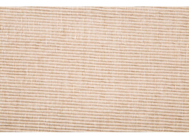 Løper ribb bomull beige 20x130 cm