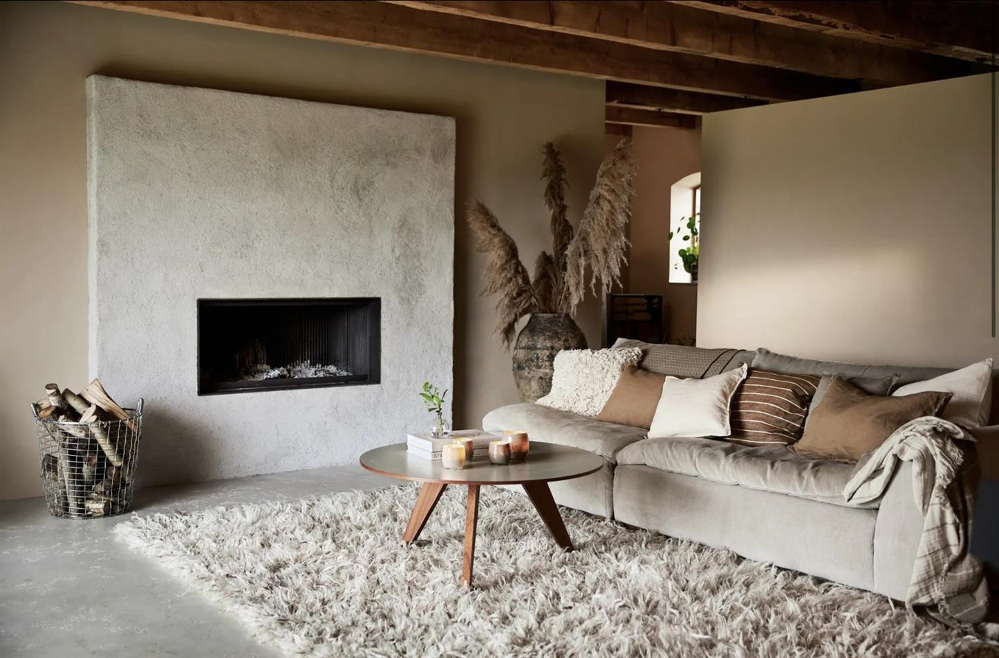 Putetrekk Sabina varm brun 45x45 cm