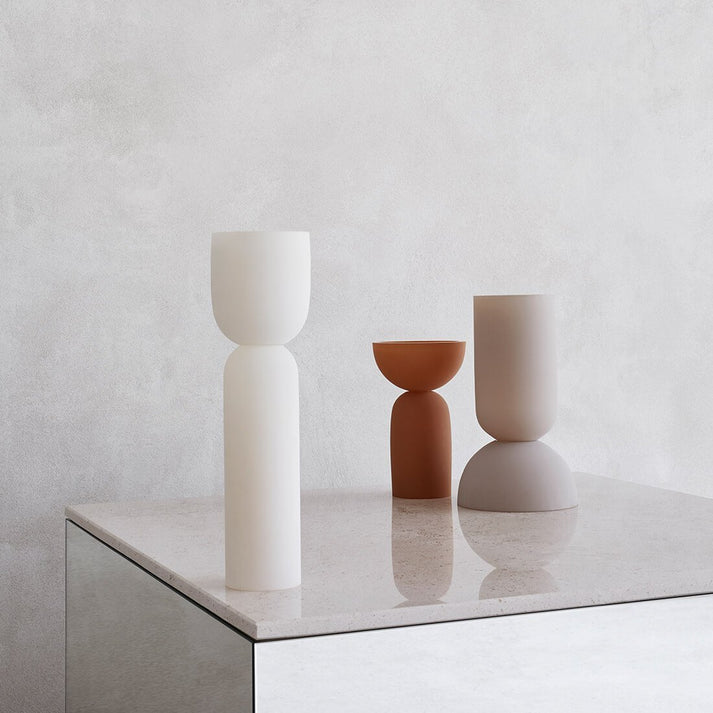Kristina Dam Dual vase sand L