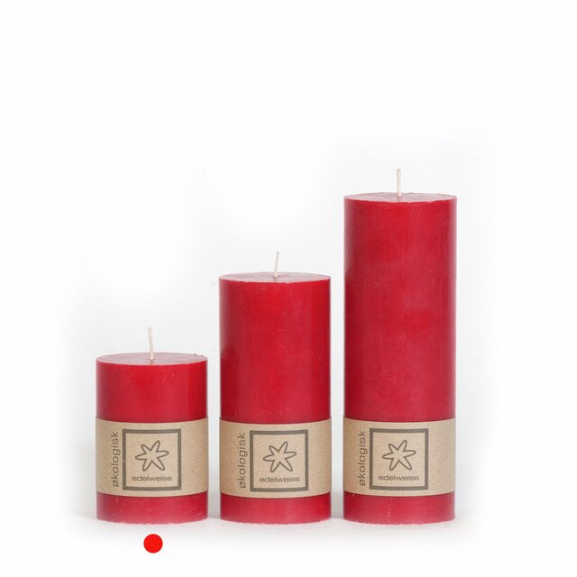 Pillar candle eco 7x10 cm Bordeaux