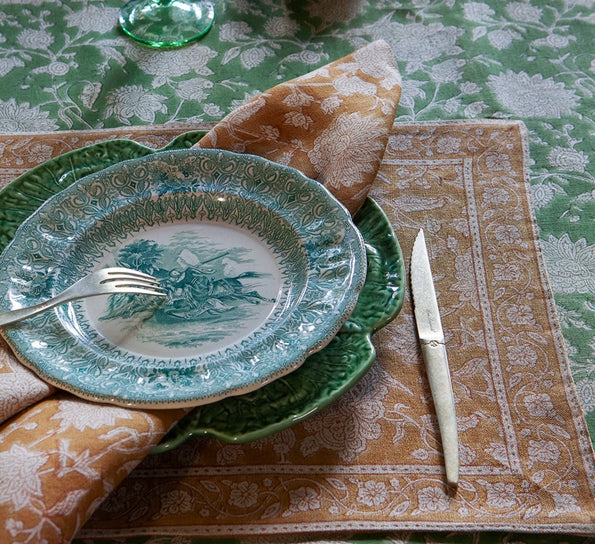 Placemat Indian Rose Ochre