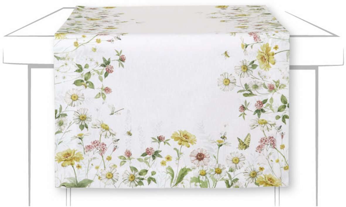 Løper Wildflower And Butterfly 45x150 cm