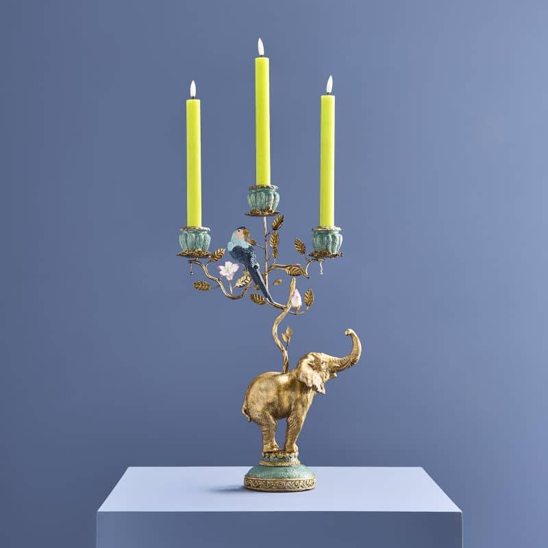 Elefant lysestake 46 cm