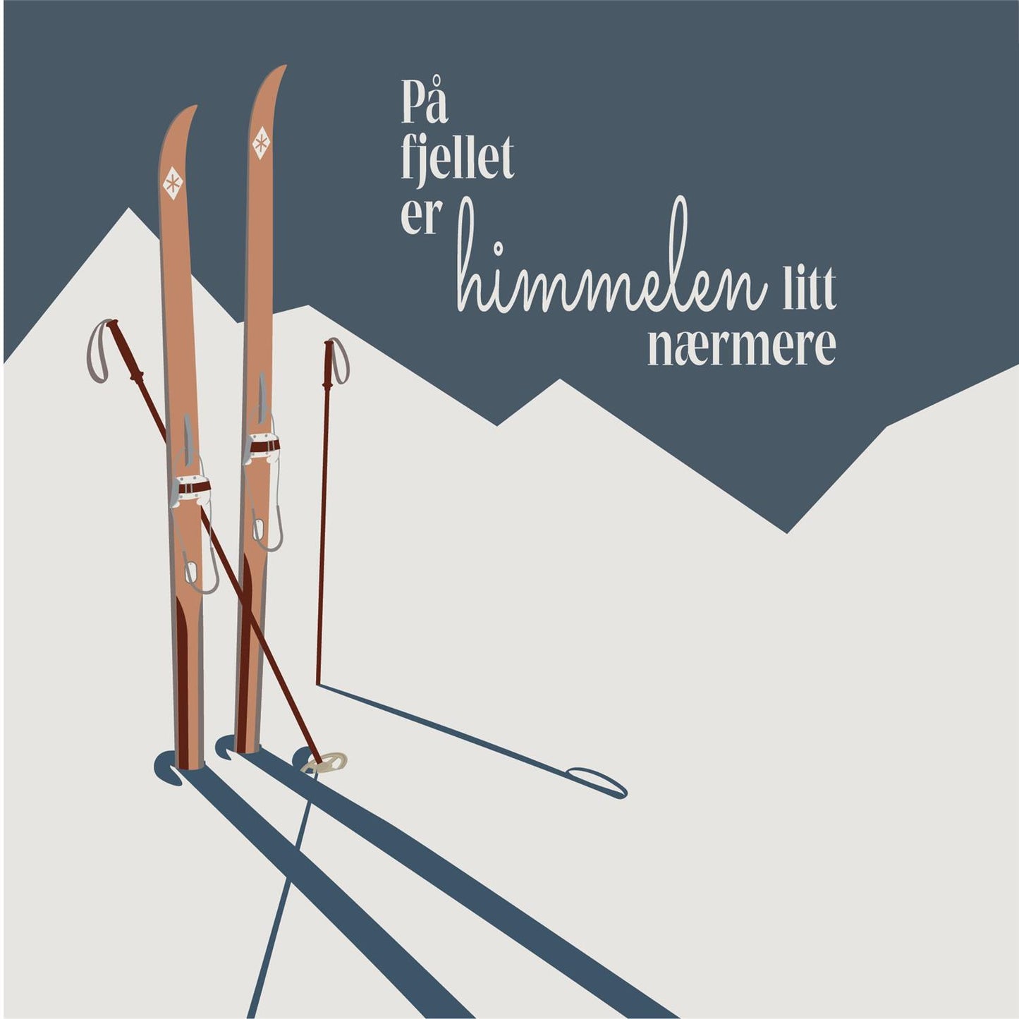 Serviett lunch På fjellet er himmelen...