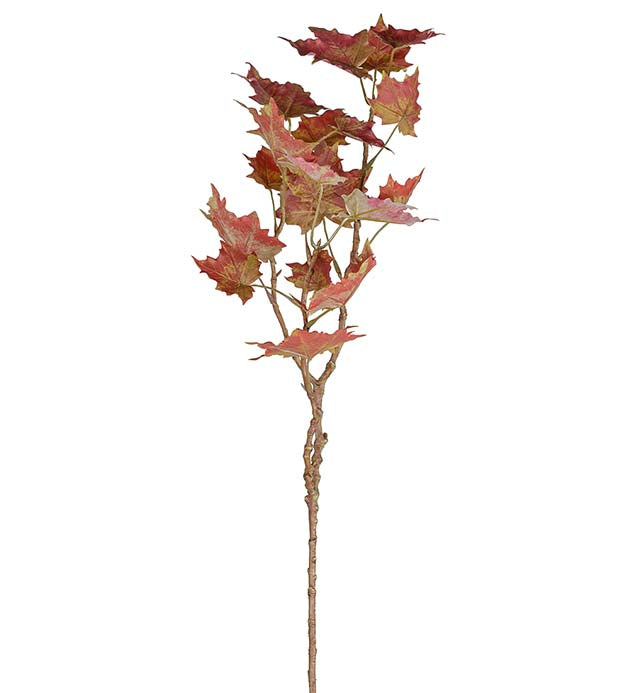 Maple branch burgundy 70 cm