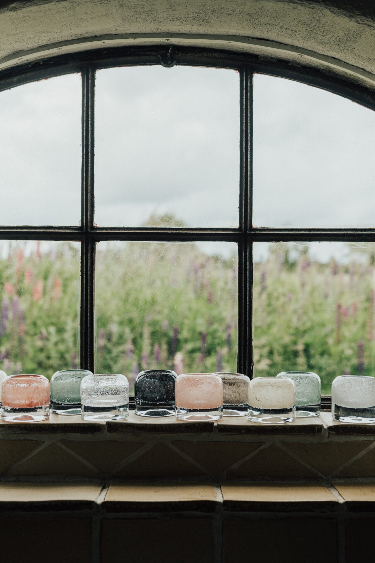 Leah telysholder taupe 7,5 cm