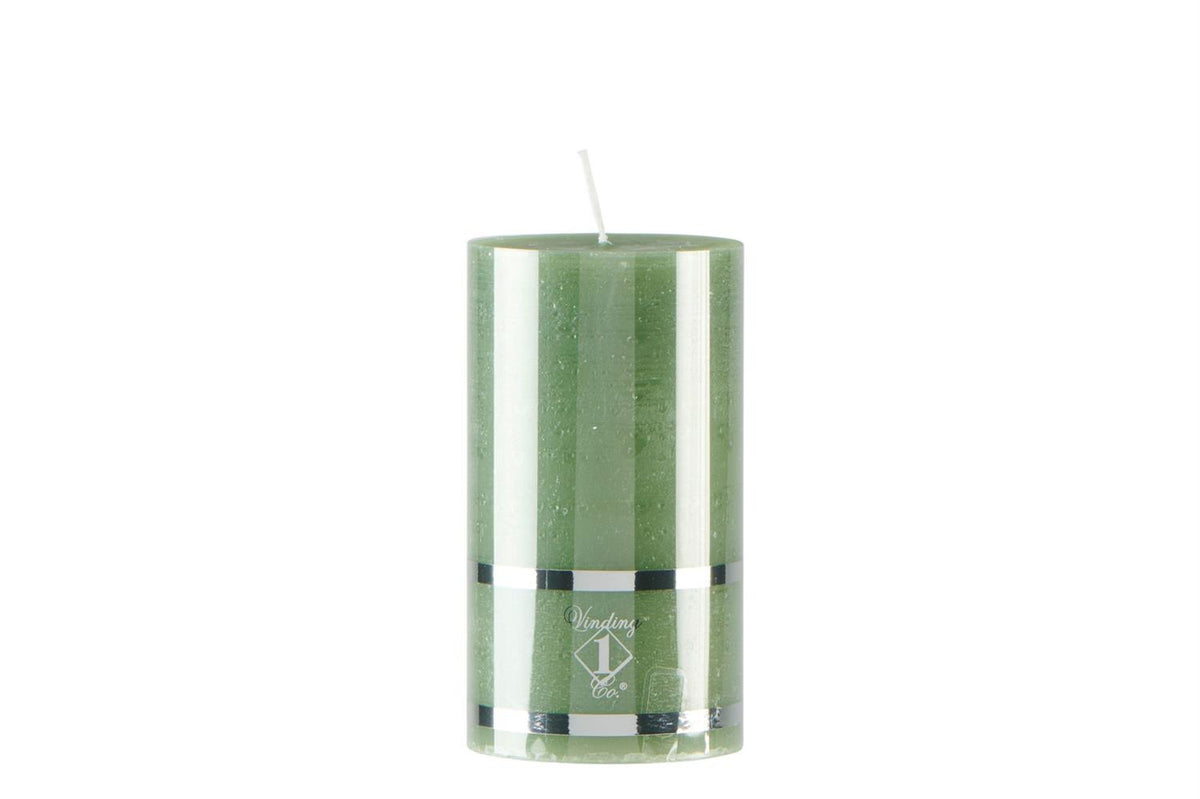 Pillar Candle Olive 7x12.5 cm
