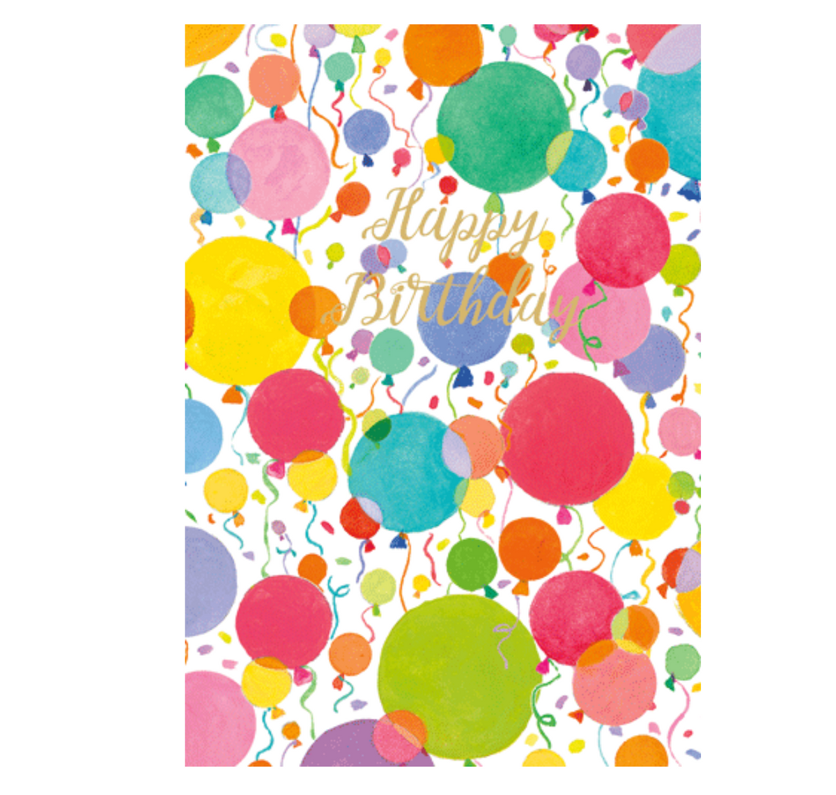 Card with envelope Confetti Balloons