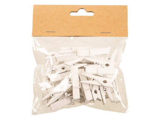 Clothespins white 24 pcs