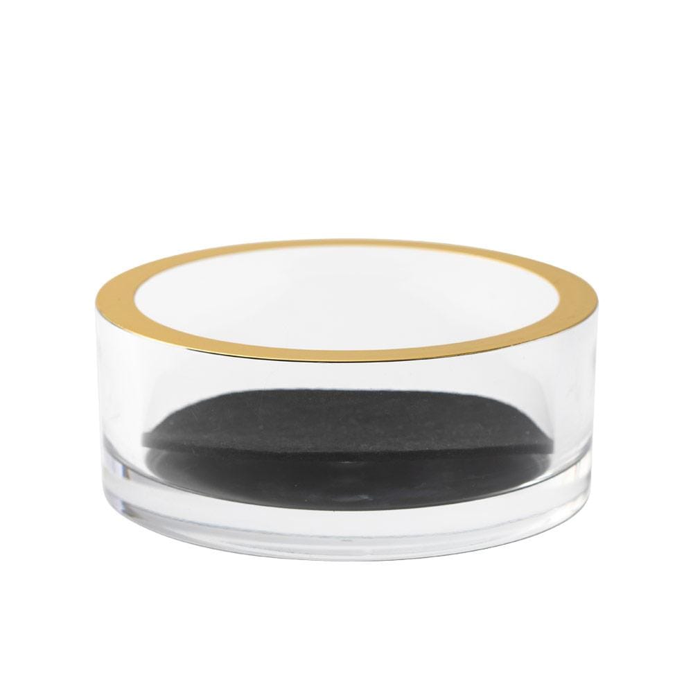 Akryl wine coaster clear/gold