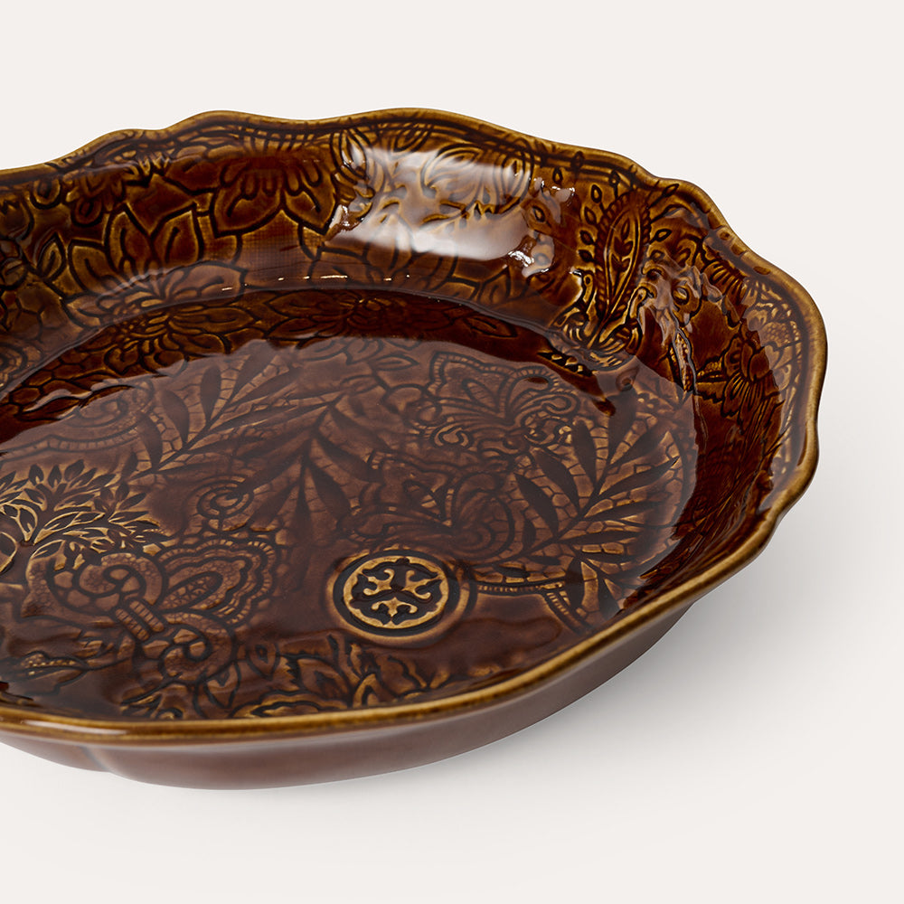 Pie dish 25x5 cm Coffee